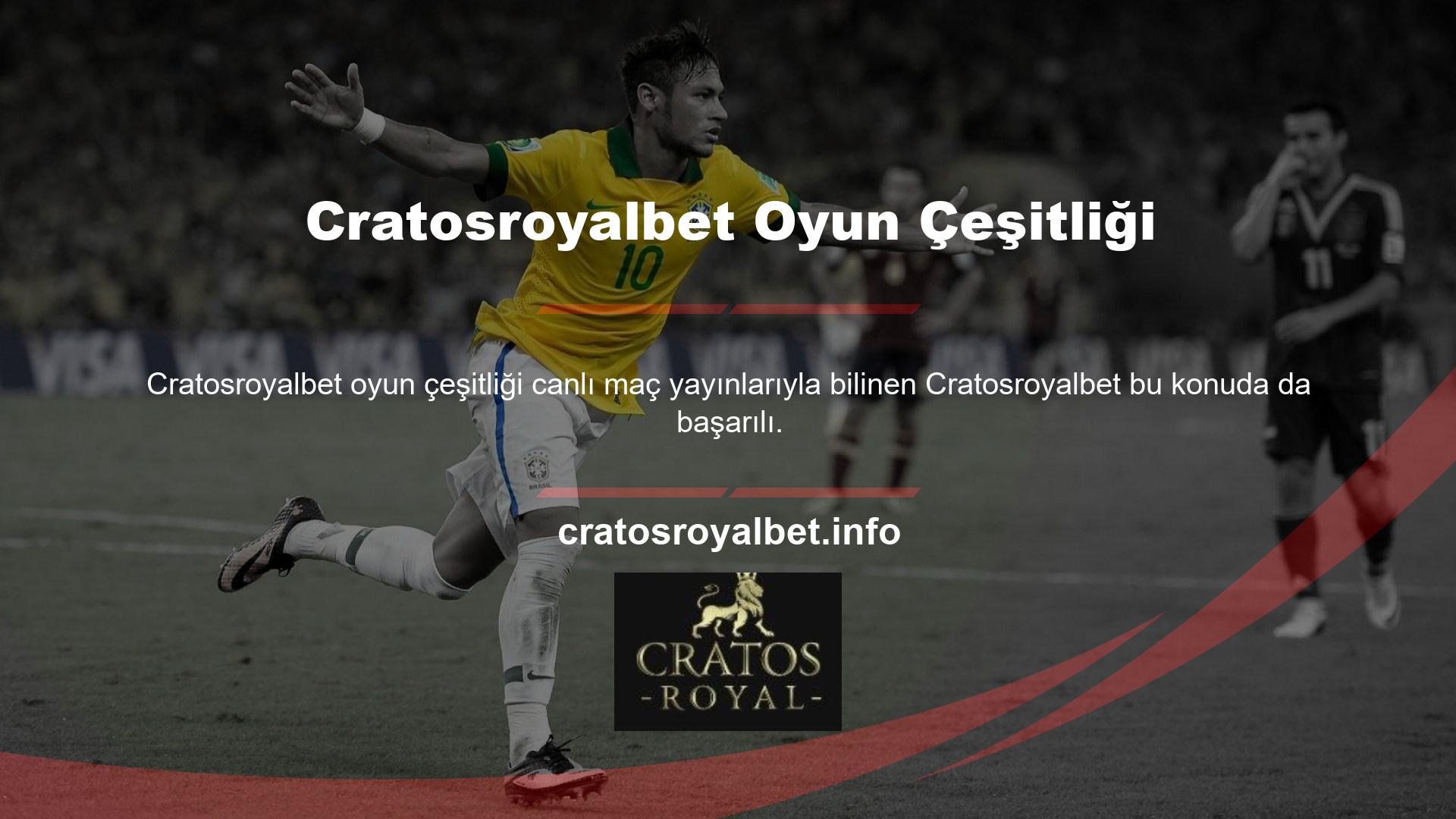 Cratosroyalbet sadece spor bahisleri değil, birçok kategoride hizmet sunmaktadır